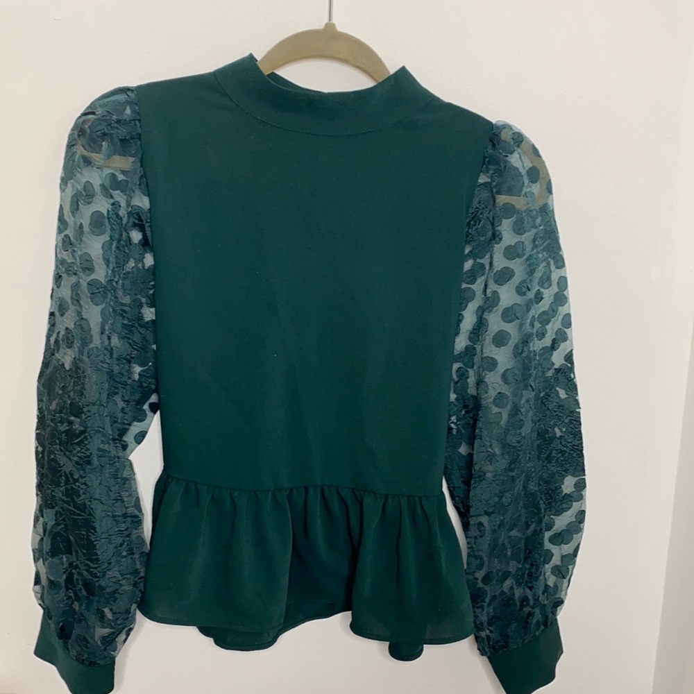 Adorable Emerald Blouse